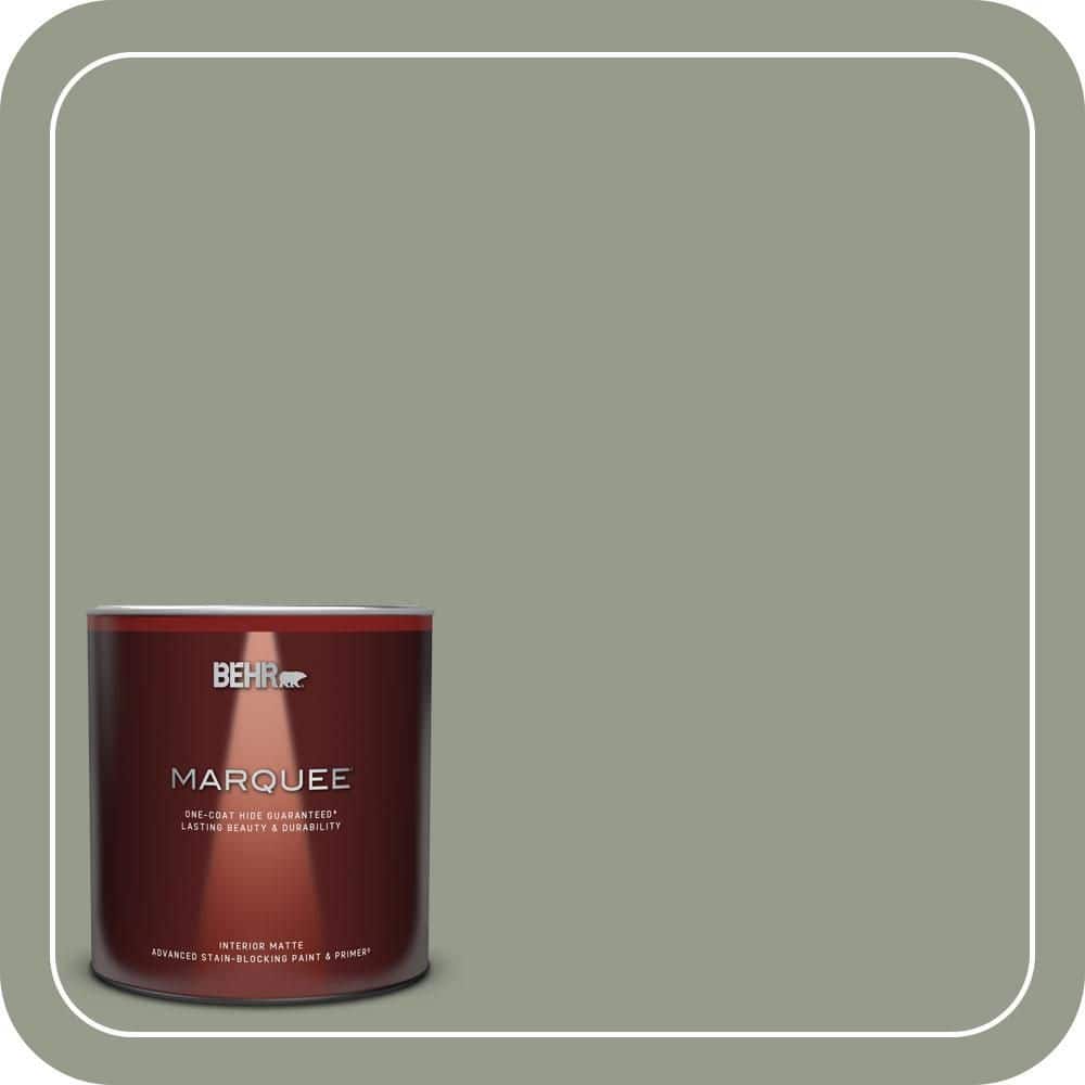 BEHR MARQUEE 1 qt. #PMD-56 Laurel Leaf Matte Interior Paint & Primer