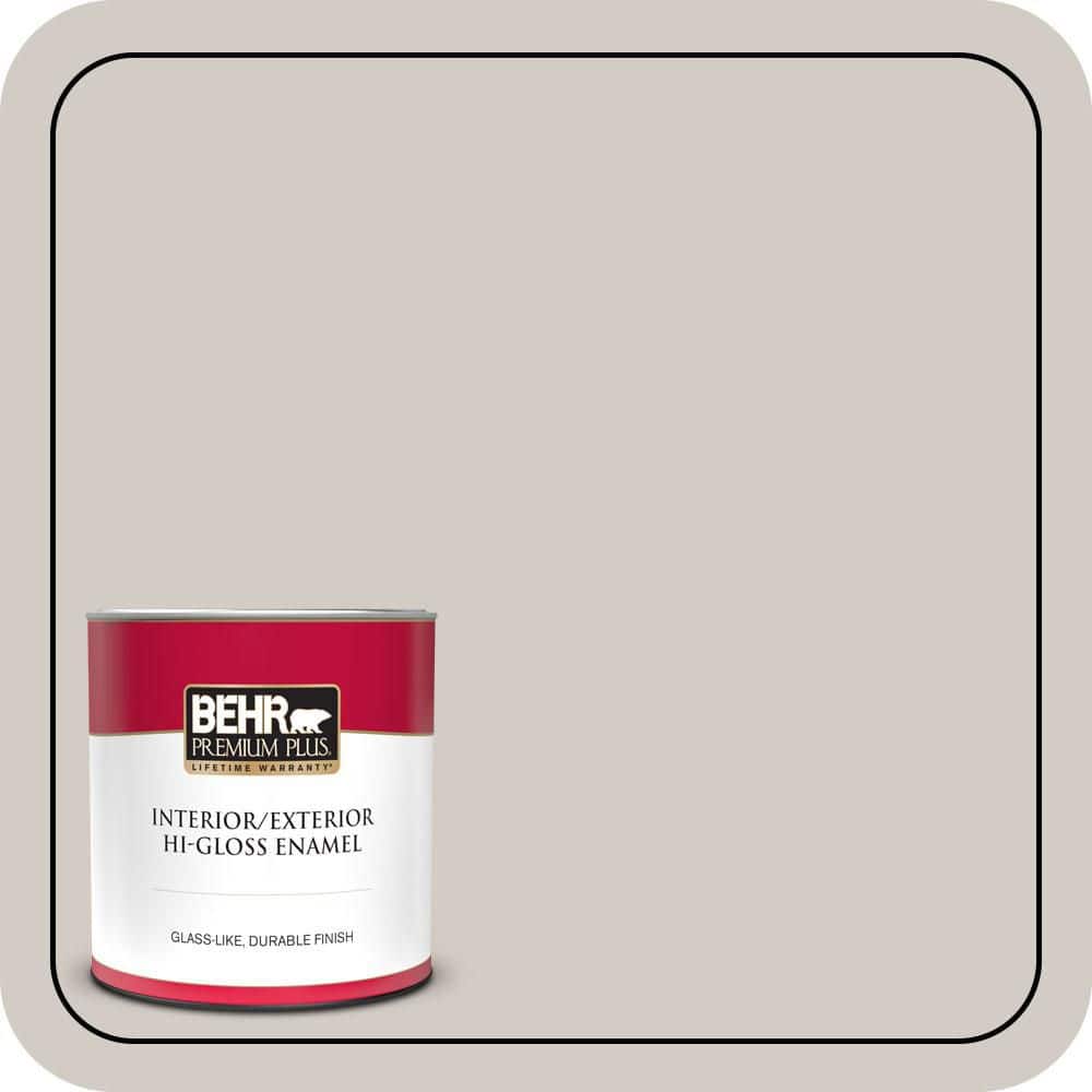 BEHR PREMIUM PLUS 1 qt. #PPU18-09 Burnished Clay Hi-Gloss Enamel Interior/Exterior Paint & Primer