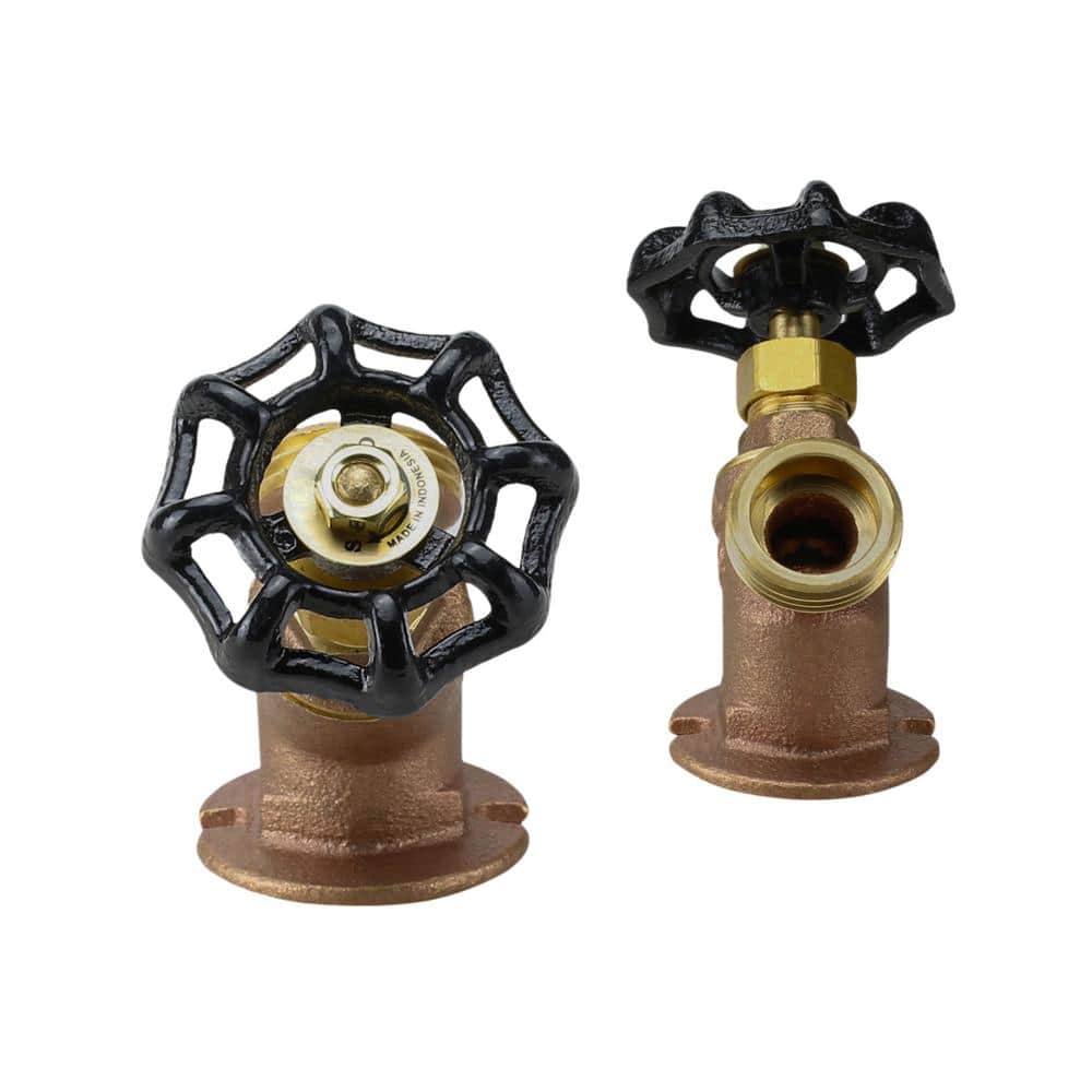 PLUMBFLEX . FIP Inlet MHT Outlet Cast Brass Multi-Turn Sillcock Hose Bibb with Stuffing Box (2)