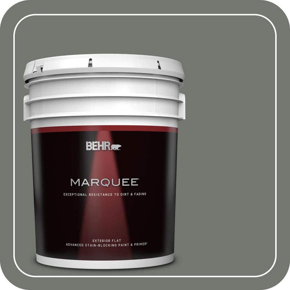 BEHR MARQUEE 5 gal. #T17-13 In the Woods Flat Exterior Paint & Primer