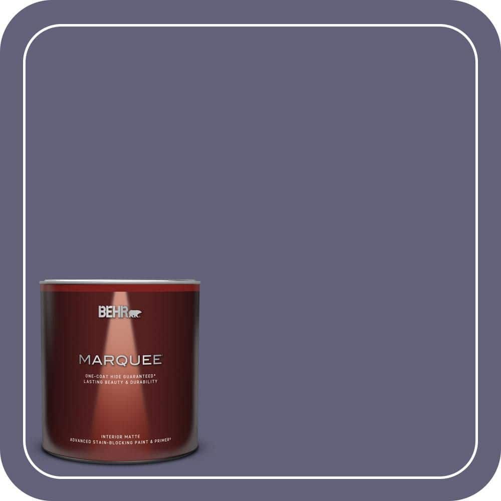 BEHR MARQUEE 1 qt. #PMD-44 Twilight Dusk Matte Interior Paint & Primer