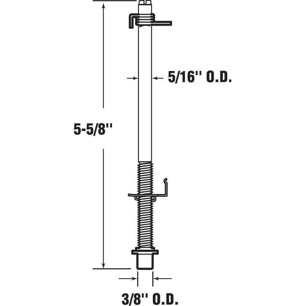 Prime-Line Bi-Fold Door Bottom Pivot Rod 5-5/8 in. (2-Pack) (2)