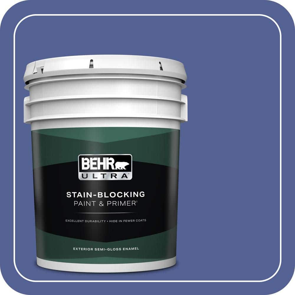 BEHR ULTRA 5 gal. #610B-7 Breathtaking Semi-Gloss Enamel Exterior Paint & Primer