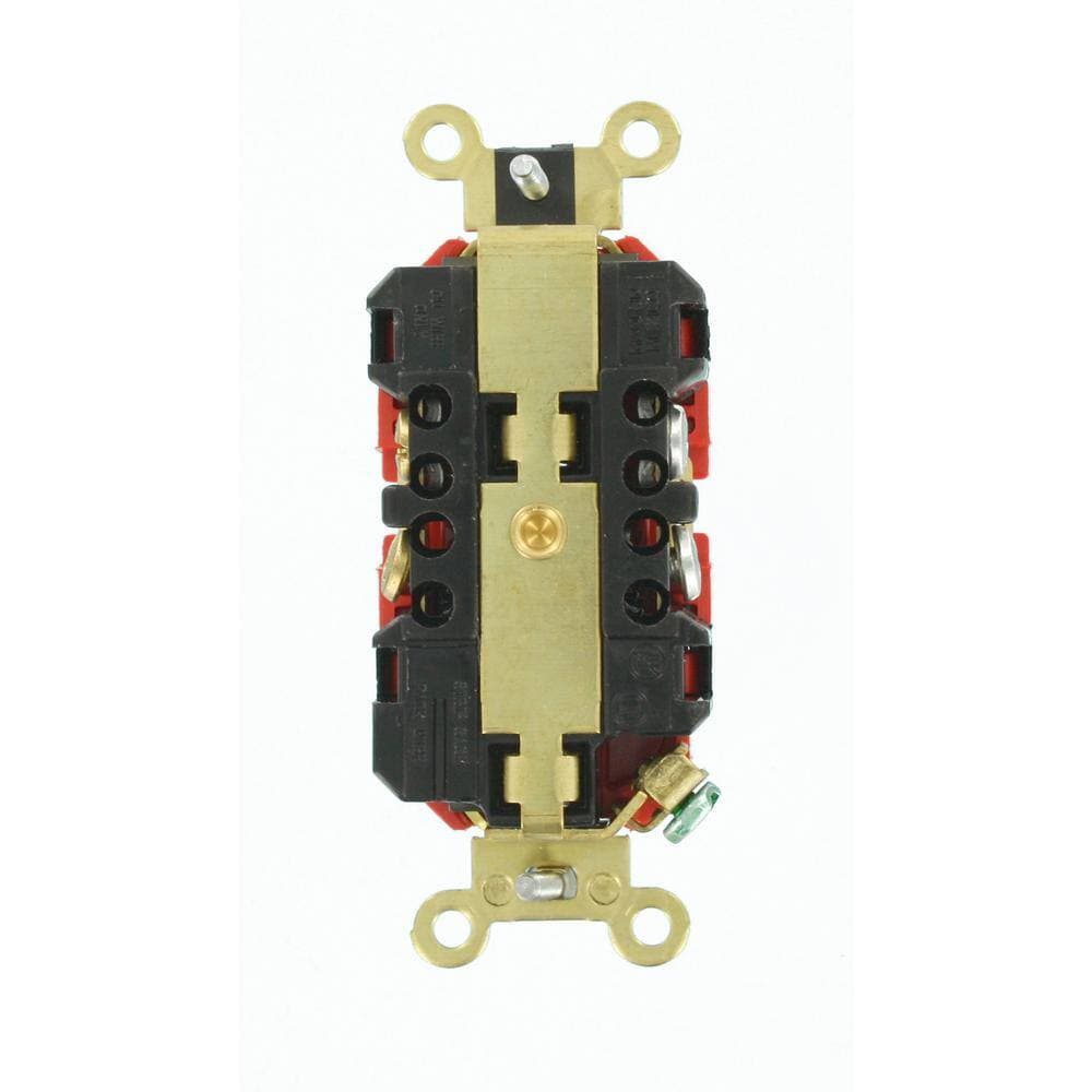 Leviton Amp 125 V Industrial Grade Self Grounding Duplex Outlet/Receptacle, (1-Pack) (4)