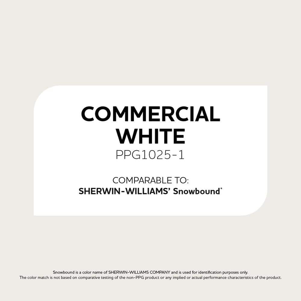 Glidden Multi-Pro 5 gal. PPG1025-1 Commercial White Semi-Gloss Interior Paint (2)