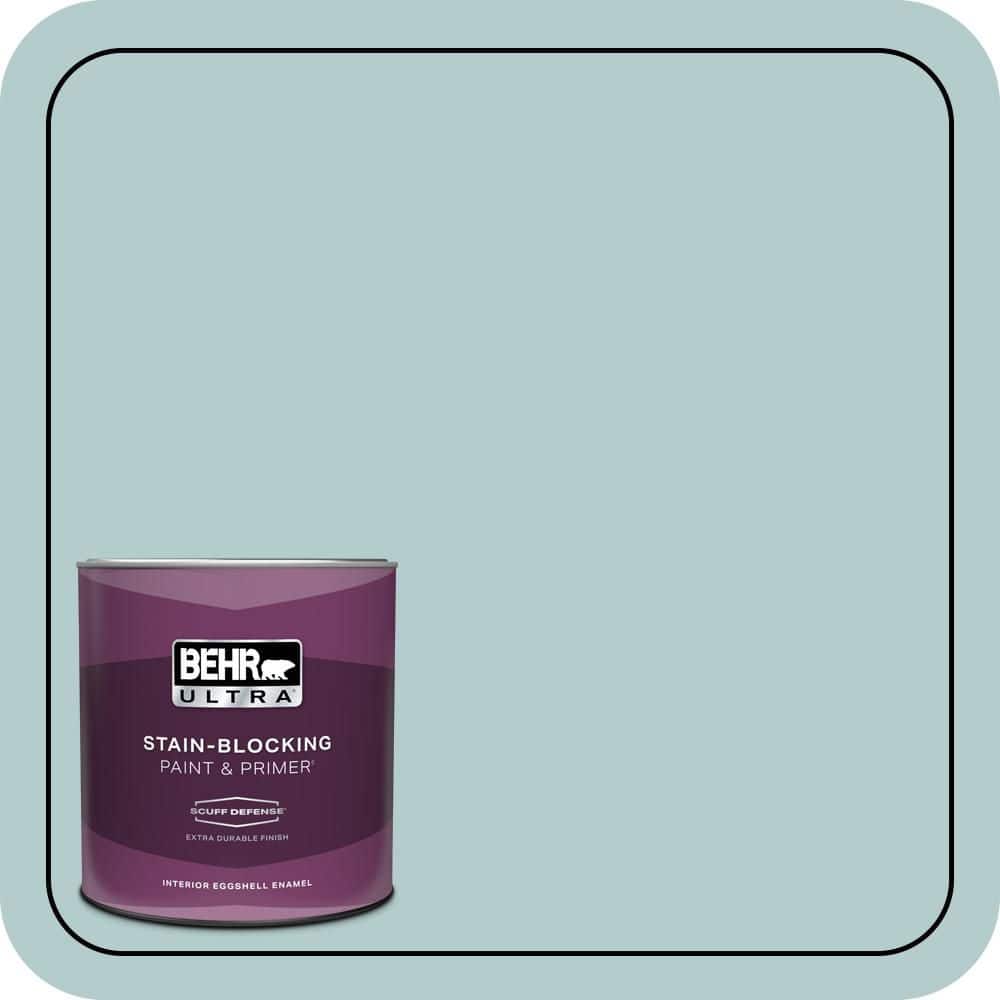BEHR ULTRA 1 qt. #PPU13-15 Clear Pond Extra Durable Eggshell Enamel Interior Paint & Primer