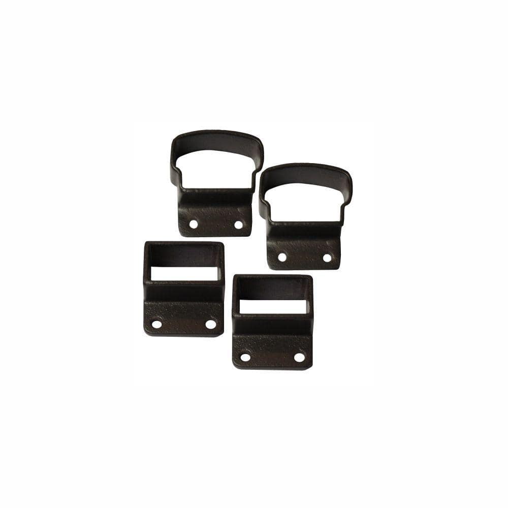 EZ Handrail 2.75 in. Bronze Top and Bottom Post Mount Kit (1)