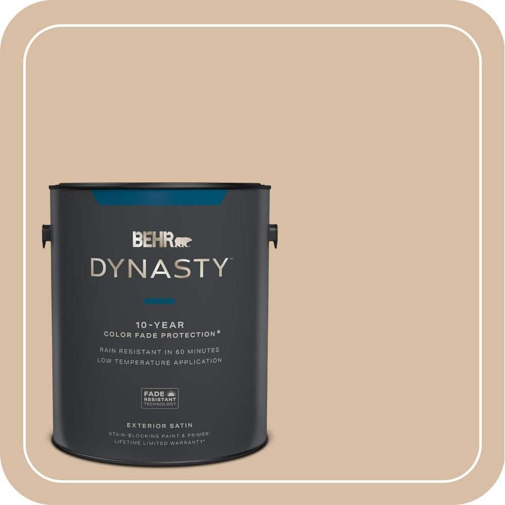 BEHR DYNASTY 1 gal. #PPH-15 Nut Flavor Satin Enamel Exterior Stain-Blocking Paint & Primer