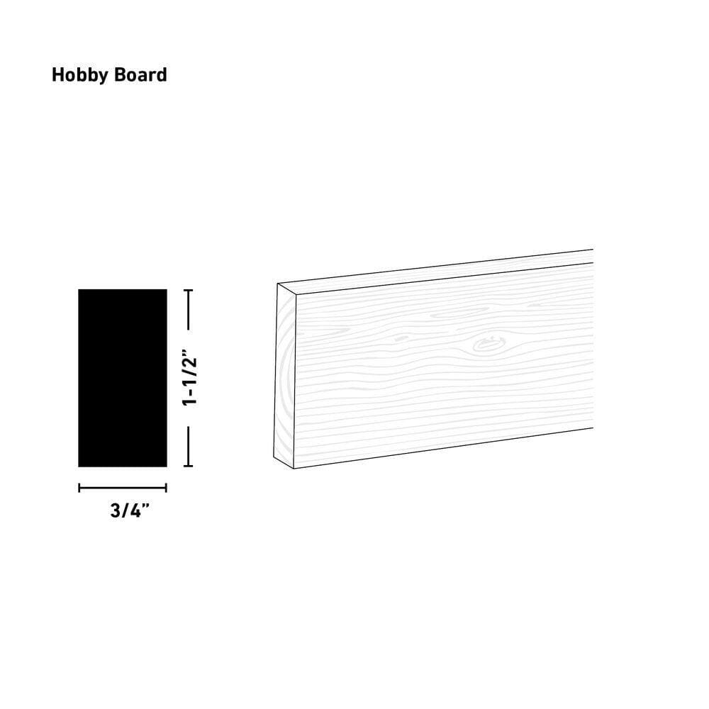 Ornamental Mouldings 3/4 in. D x 1.5 in. W x 4 ft. L Unfinished Natural White Oak Wood Board (3)