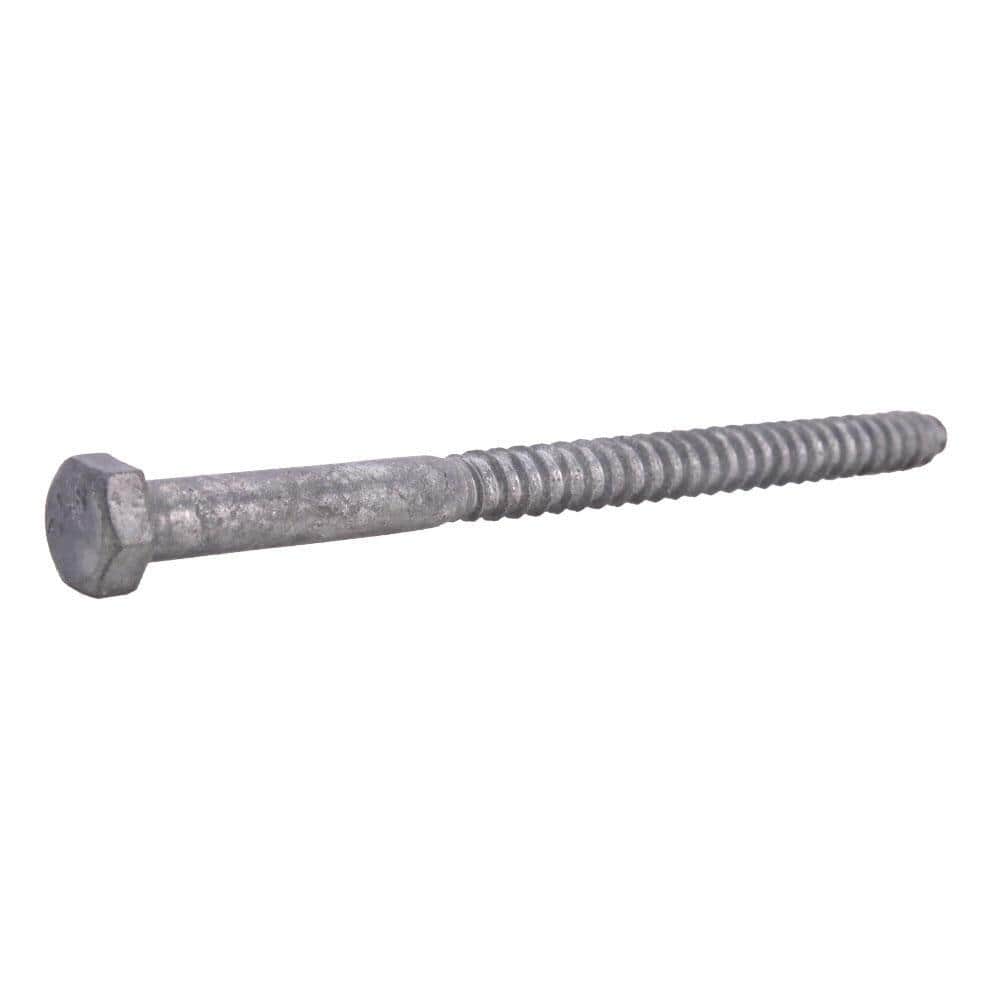 Everbilt 3/8 in. x 8 in. Silver ACQ Rated Hex Hex Head Lag Screws (25-Pack) (2)