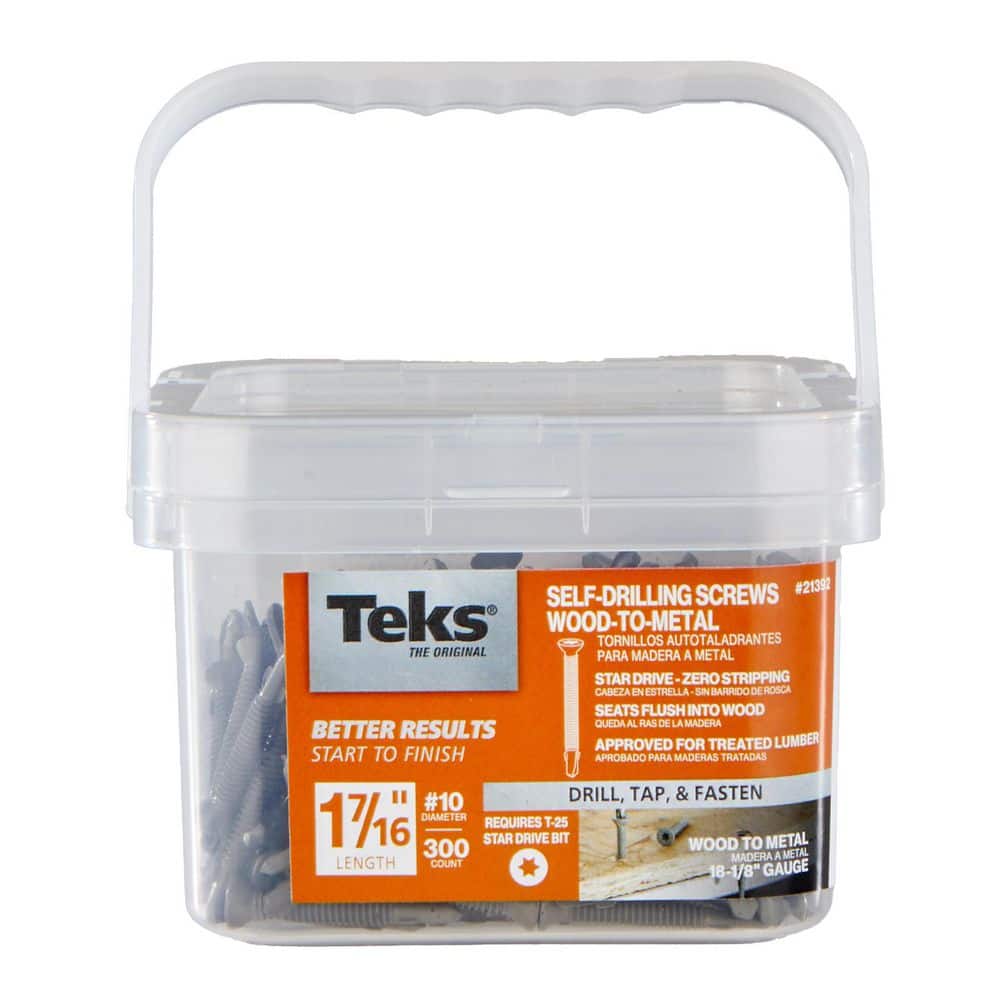 Teks 10 . Star Drive Flat Head Self Tapping with Wings Screws (4)