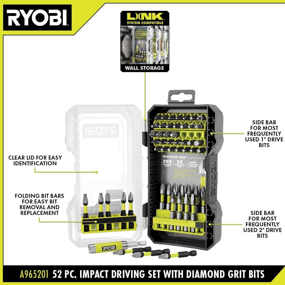 RYOBI Diamond Grit Driving Set (3)