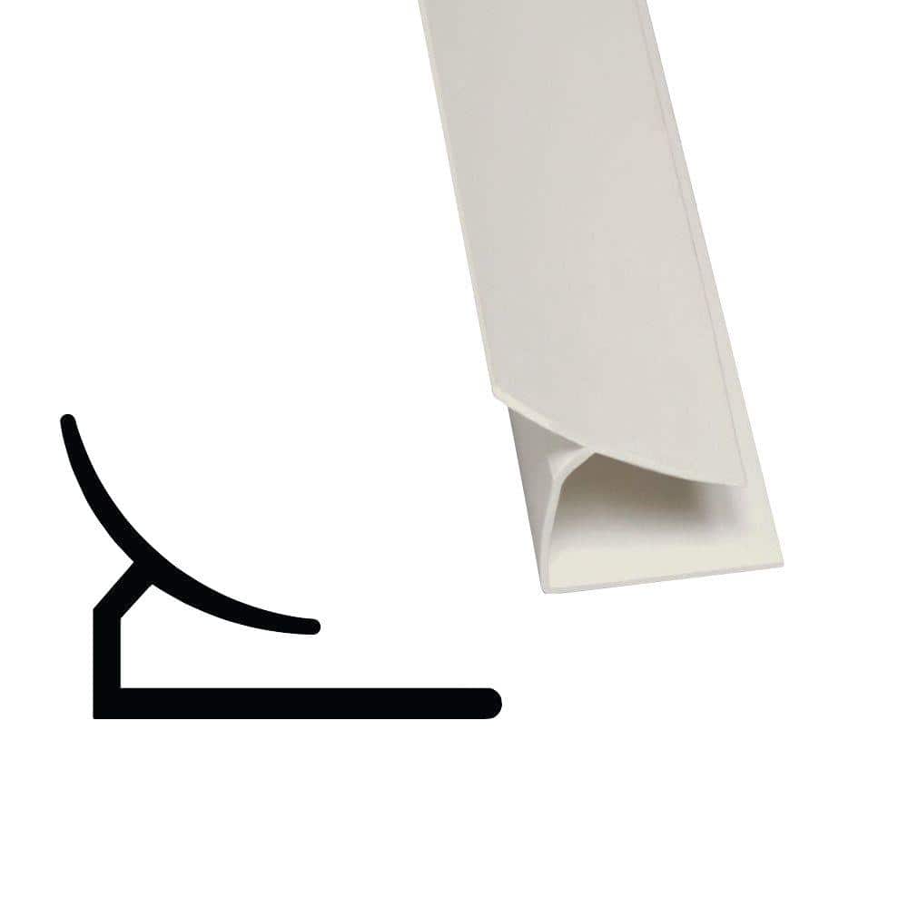 Stabilit 854 1/2 in. x 7/8 in. x 96 in. PVC White FRP Inside Corner Moulding (2)