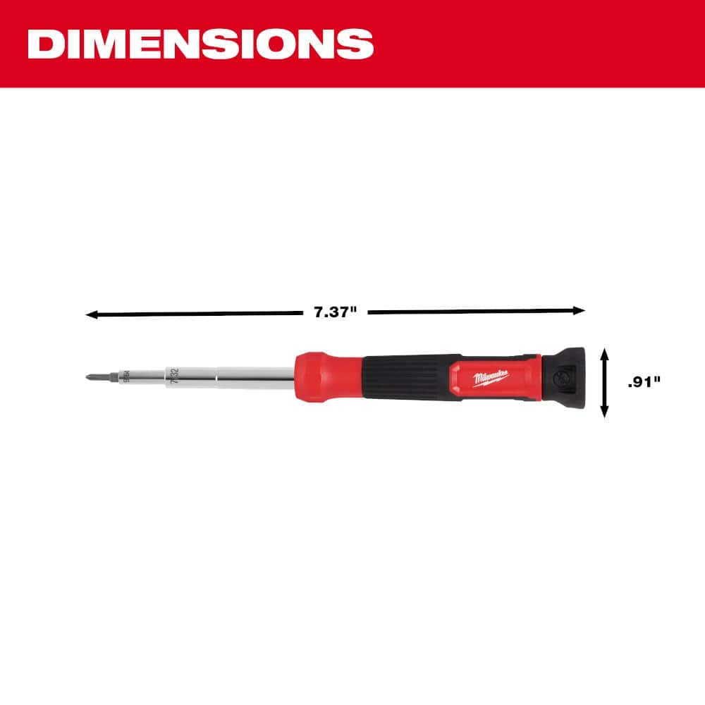 Milwaukee 14 in. 1-Precision Multi-Bit Screwdriver (4)