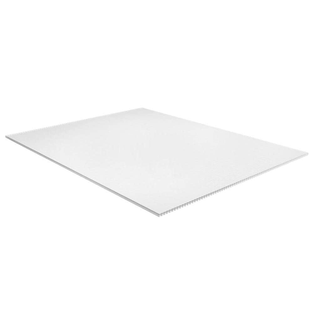 PLASKOLITE 18 in. x 24 in. Corrugated Plastic Sheet (3)