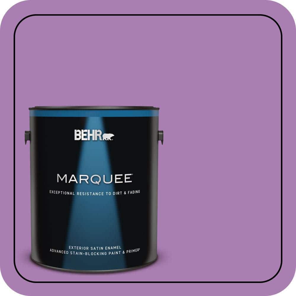 BEHR MARQUEE 1 gal. #P100-5 I Heart Potion Satin Enamel Exterior Paint & Primer