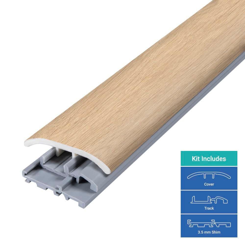 PERFORMANCE ACCESSORIES Vesinet 0.31 in. T x 2 in. W x 78.7 in. L Vinyl 4-in-1 Molding (3)