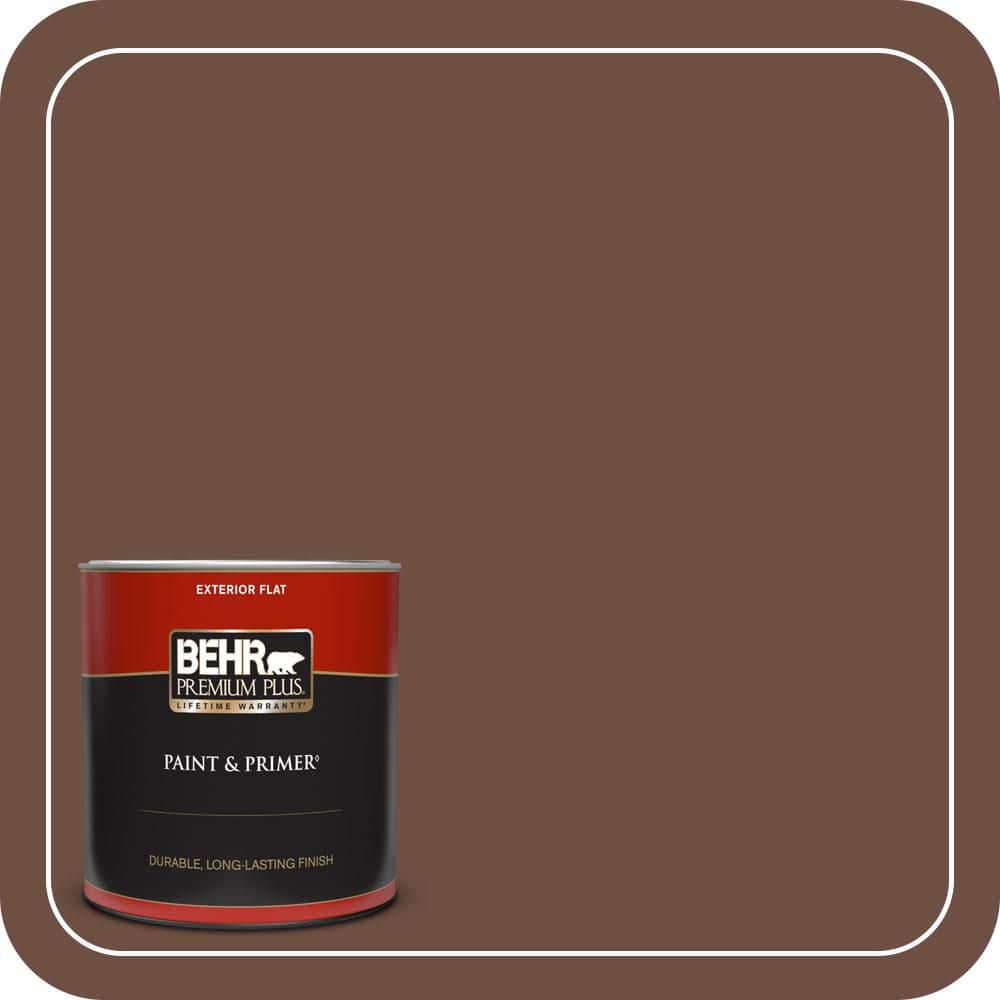 BEHR PREMIUM PLUS 1 qt. #PPU3-19 Moroccan Henna Flat Exterior Paint & Primer