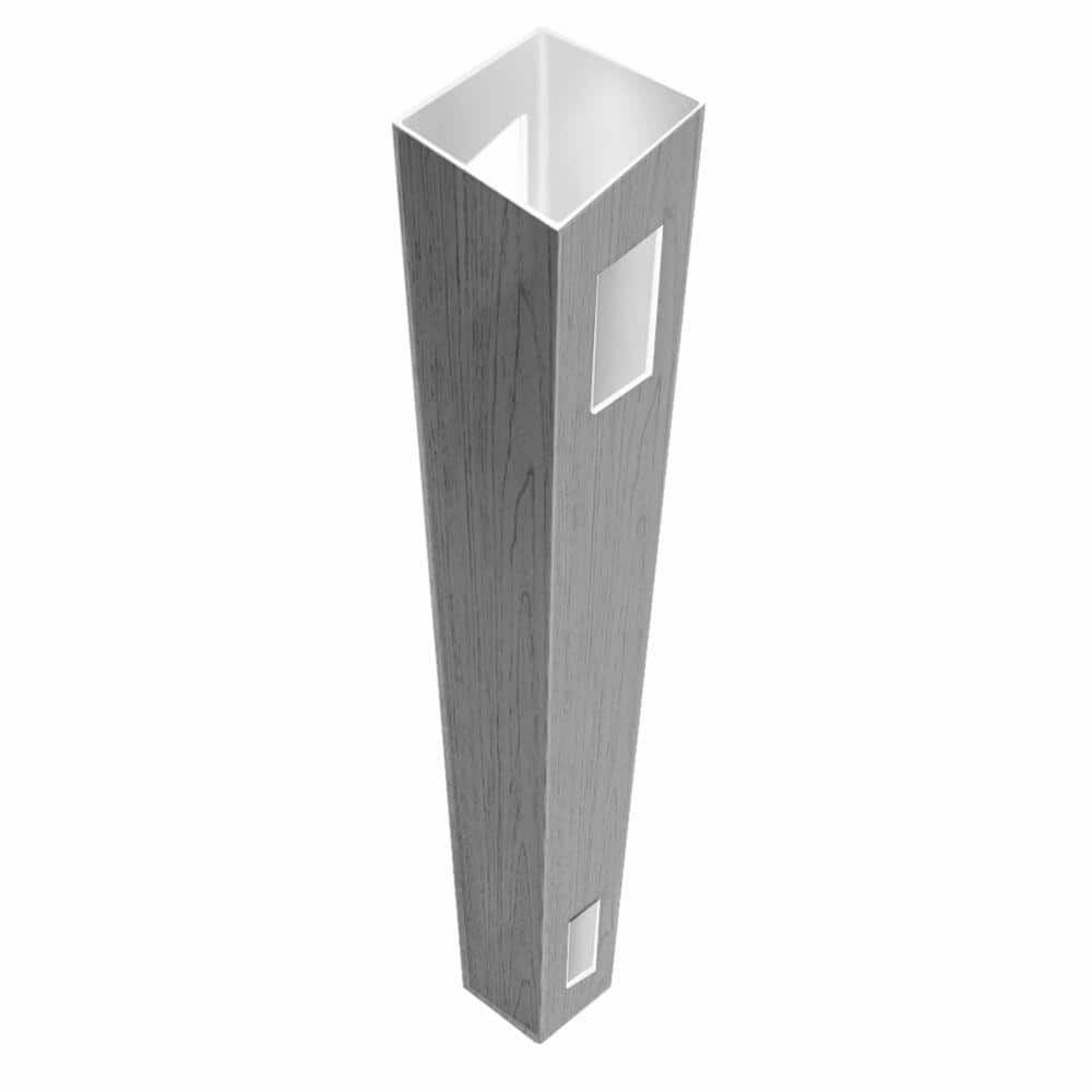 Barrette Outdoor Living Washington 5 in. x 5 in. x 8.5 ft. Coastal Cedar Vinyl Fence Line Post (1)