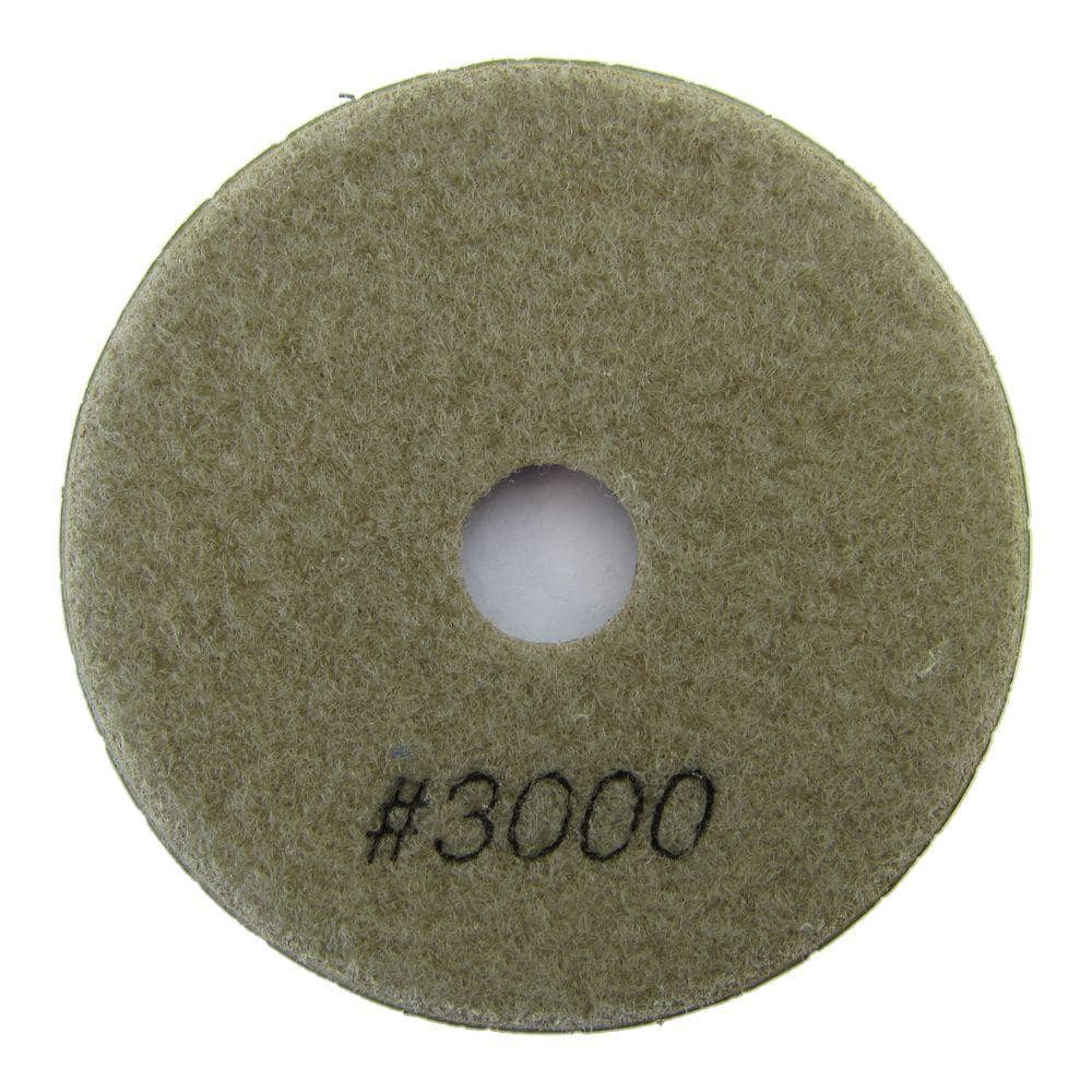 Archer USA 4 in. #3000 Grit Wet Diamond Polishing Pad for Stone (2)