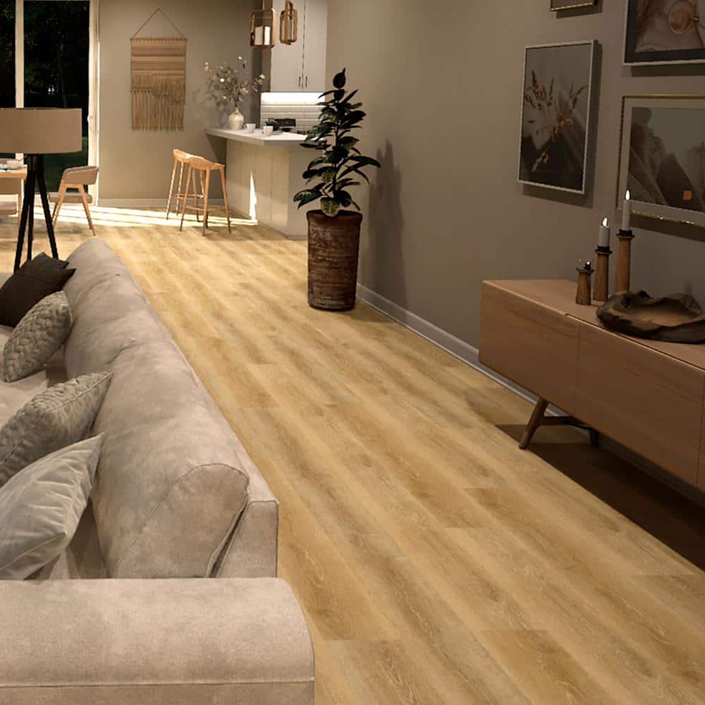 Lifeproof Dusk Cherry 22 MIL x 8.7 in. W x 48 in. L Click Lock Waterproof Luxury Vinyl Plank Flooring (20.1 sqft/case) (3)