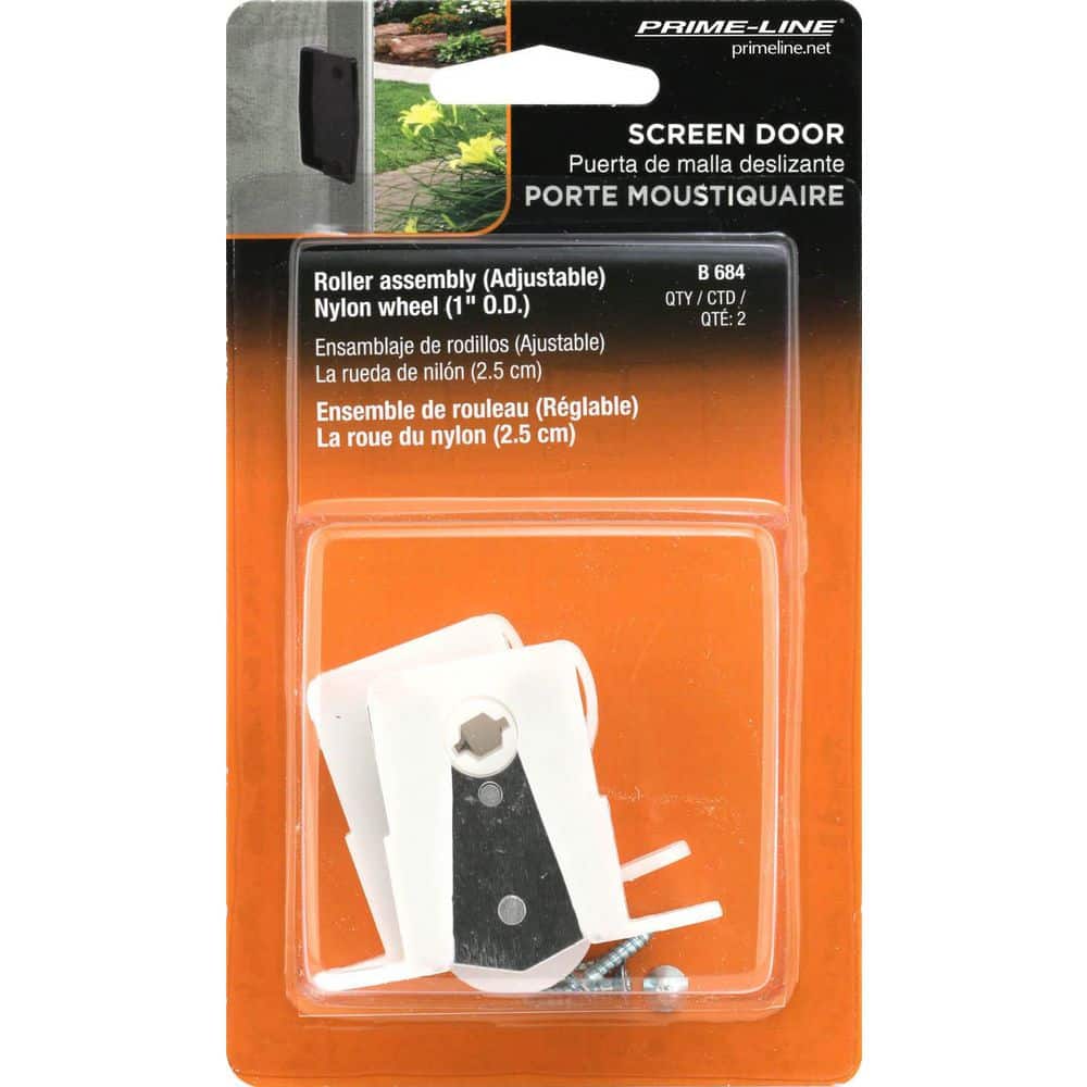 Prime-Line White Plastic, Sliding Screen Door Roller, Andersen Doors (2-pack) (3)