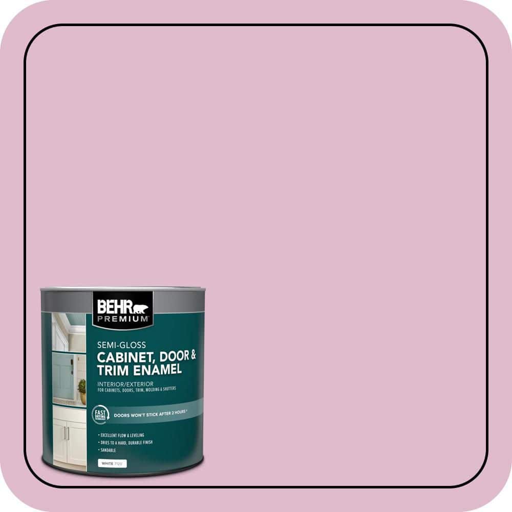 BEHR PREMIUM 1 qt. #M130-3 Wild Geranium Semi-Gloss Enamel Interior/Exterior Cabinet, Door & Trim Paint