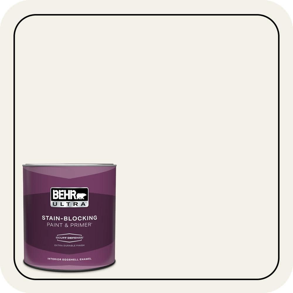 BEHR ULTRA 1 qt. #T16-17 Ivory Keys Extra Durable Eggshell Enamel Interior Paint & Primer (1)