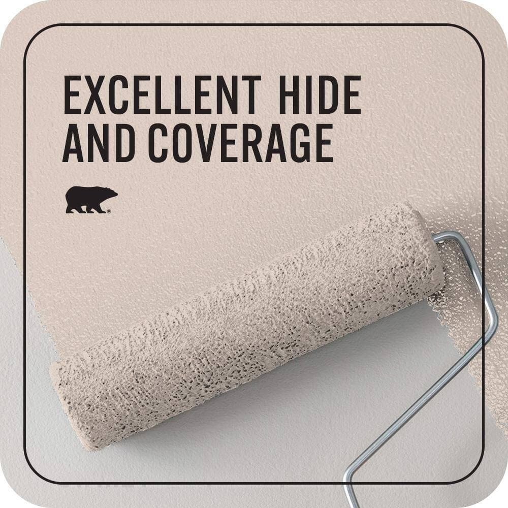 BEHR PREMIUM PLUS 1 qt. #ICC-94 Brioche Flat EcoMix Plant-Based Interior Paint & Primer (2)