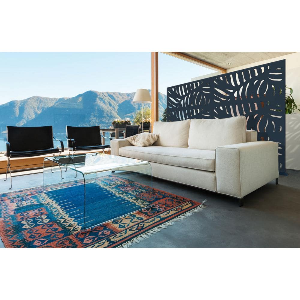 Modinex 4 ft. x 2 ft. Charcoal Gray Decorative Composite Fence Panel in the Cabo Design (3)
