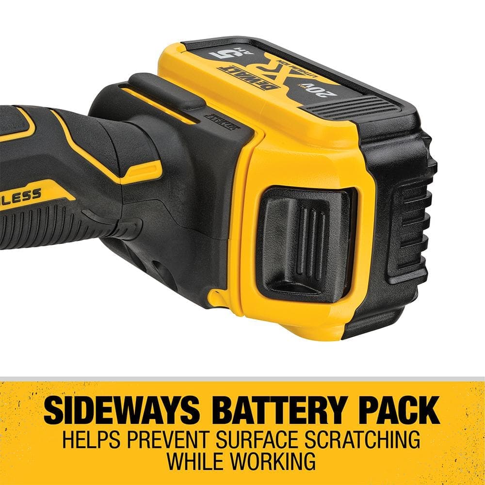 DEWALT 20V MAX XR Cordless Brushless 5 in. Variable Speed Random Orbit Polisher with (2) 20V 5.0Ah Batteries and Charger (3)