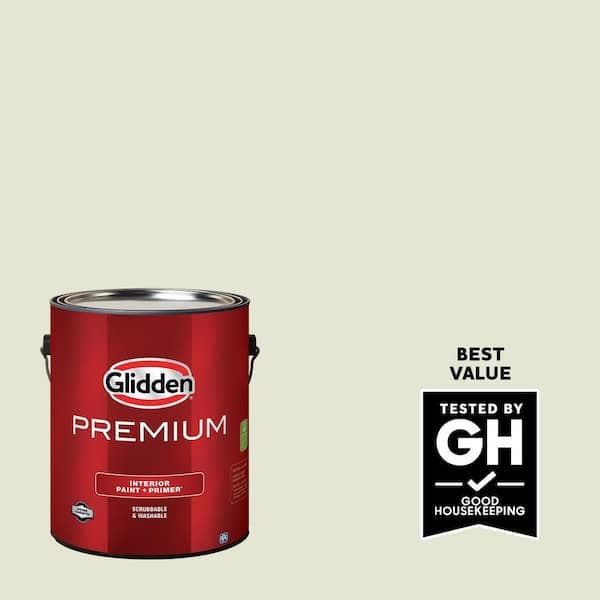 Glidden Premium 1 gal. PPG1115-2 Sage Splash Semi-Gloss Interior Paint (2)