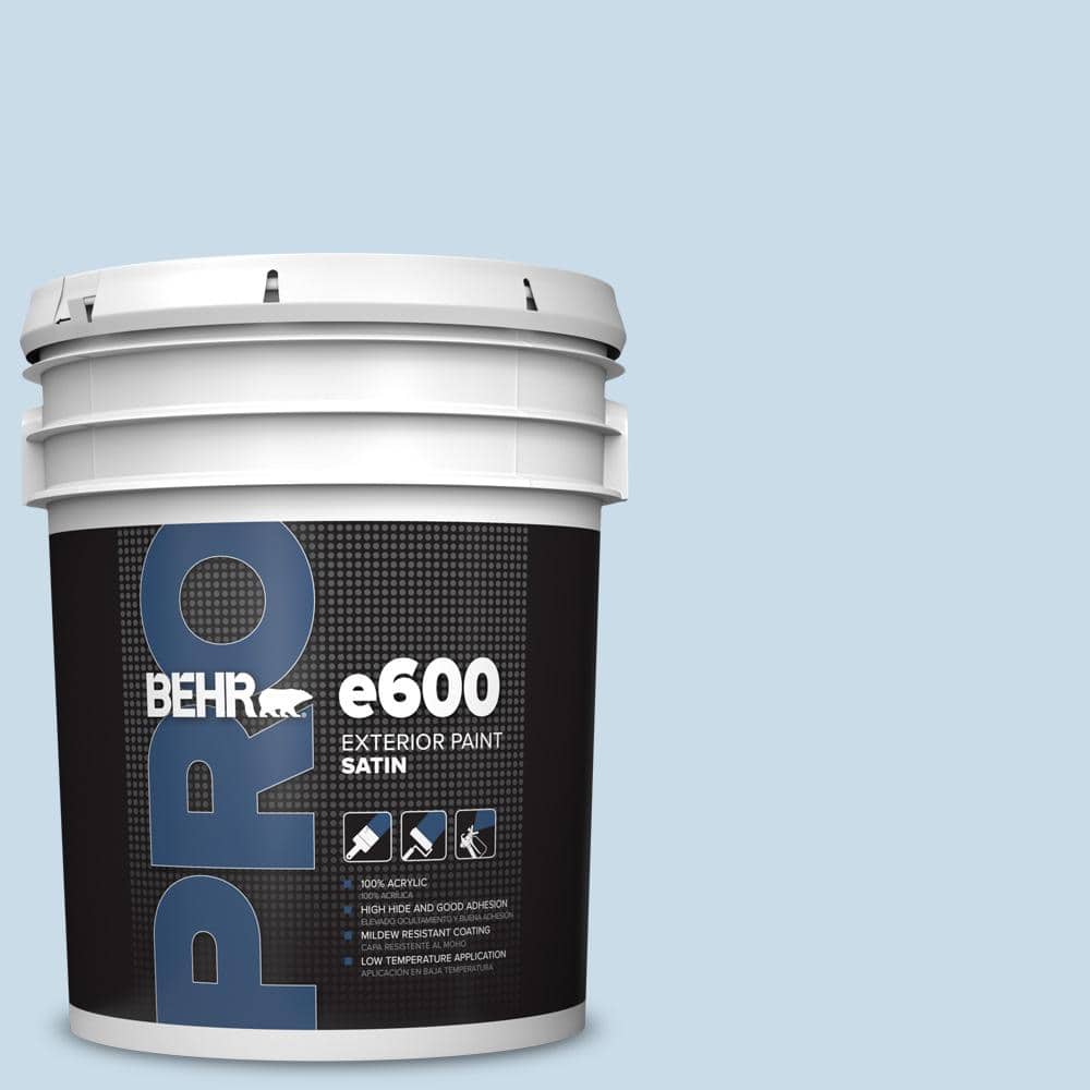 BEHR PRO 5 gal. #M510-1 Blue Me Away Satin Exterior Paint