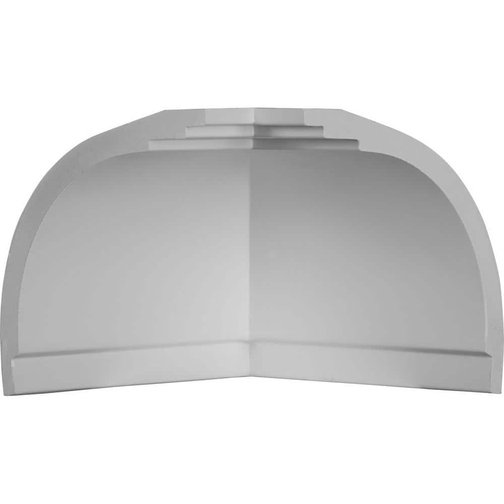 Ekena Millwork 4-3/4 in. x 4-1/4 in. x 4-1/4 in. Urethane Inside Corner Moulding (matches moulding MLD04X04X06BR) (1)