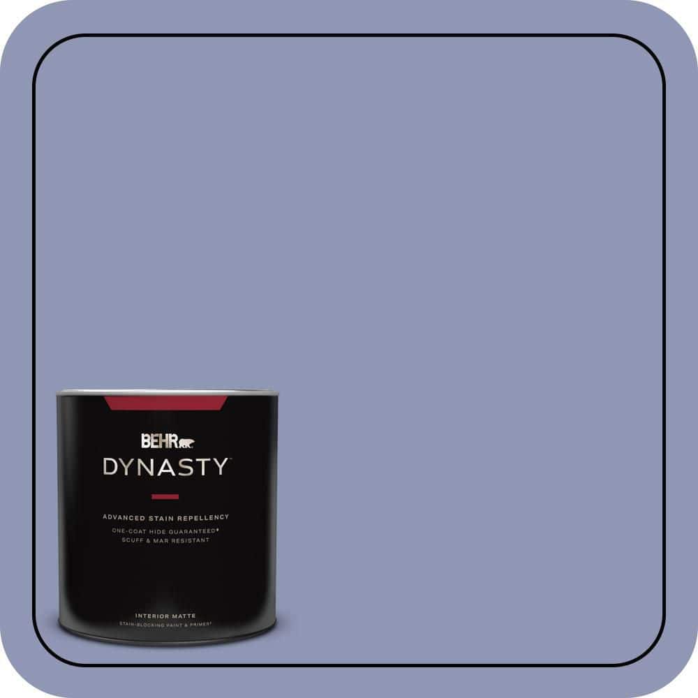 BEHR DYNASTY 1 qt. #S540-4 Vintage Ribbon One-Coat Hide Matte Interior Stain-Blocking Paint and Primer