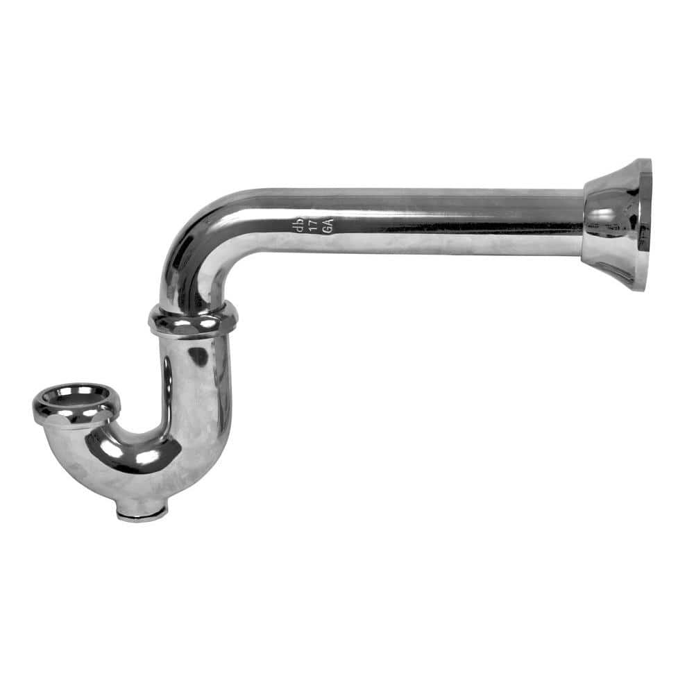 Oatey 1-1/2 in. 17-Gauge Chrome-Plated Semi-Cast Brass Sink Drain P-Trap (1)