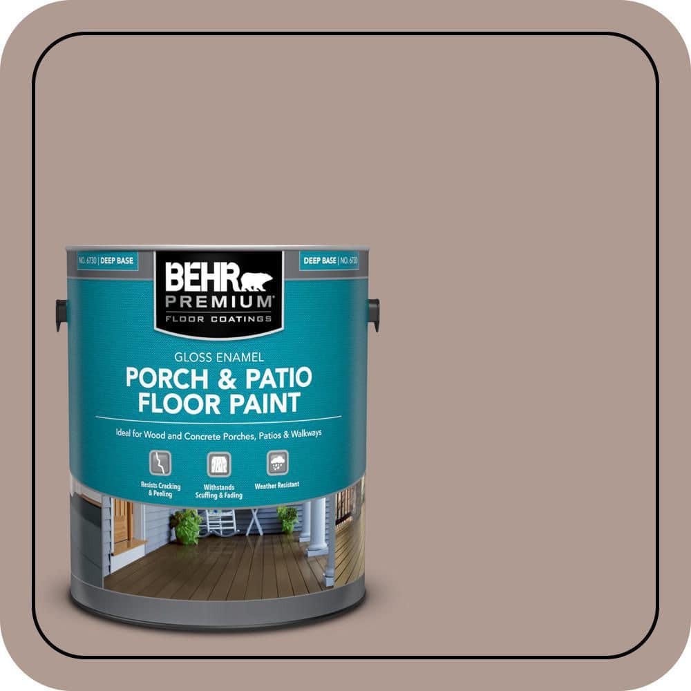 BEHR PREMIUM 1 gal. #N170-4 Coffee With Cream Gloss Enamel Interior/Exterior Porch and Patio Floor Paint