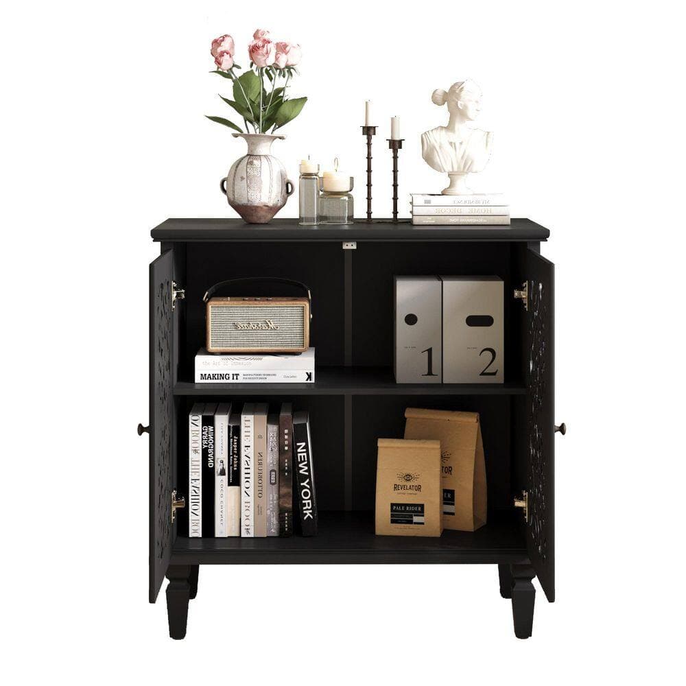 COWLOWN 31.5 in. W 15.55 in. D 31.5 in. H Linen Cabinet with Adjustable Shelf and 2-Door (2)