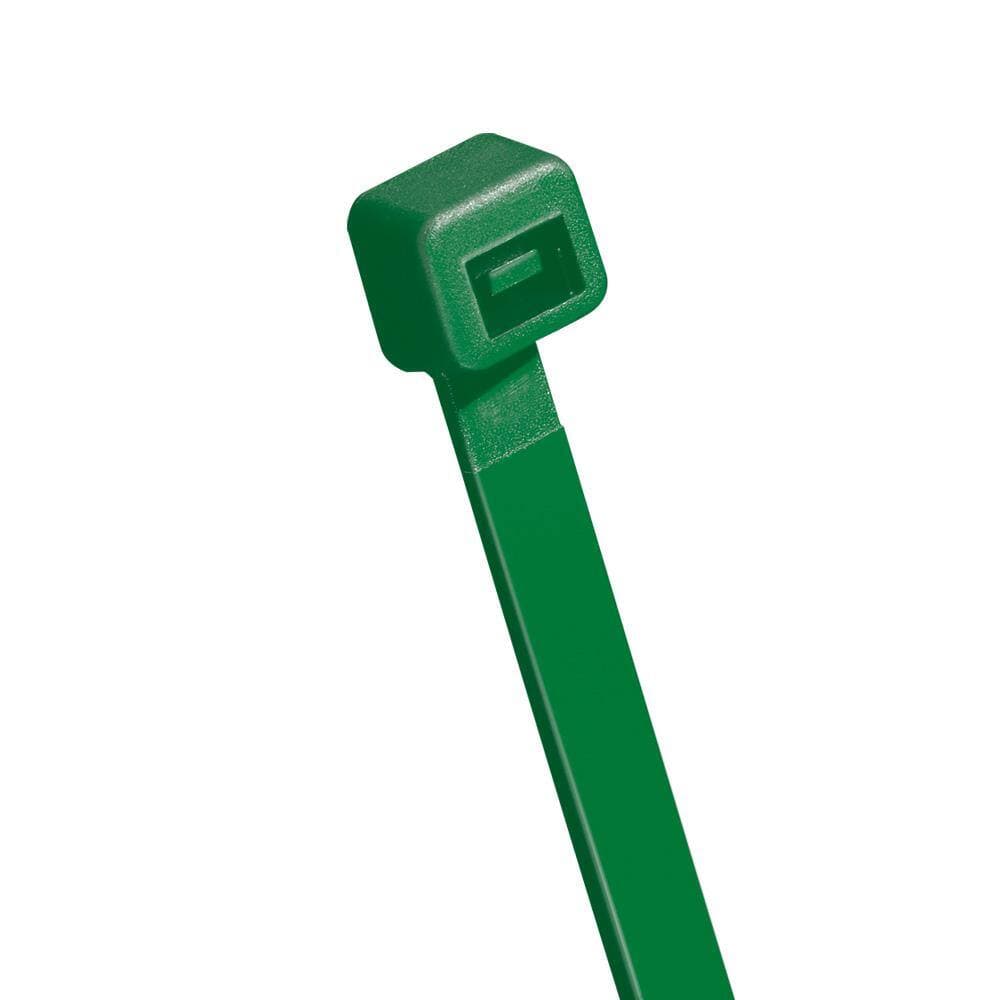 Unbranded 11 in. Standard 50 lbs. Tensile Strength UL 21S Rated Cable Zip Ties 500-Pack (Green)