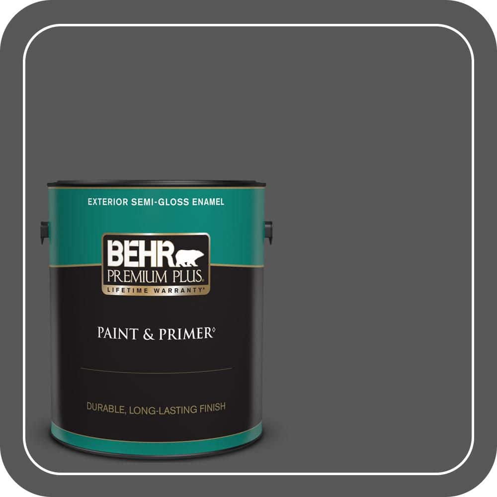 BEHR PREMIUM PLUS 1 gal. #PPU24-22 Shadow Mountain Semi-Gloss Enamel Exterior Paint & Primer
