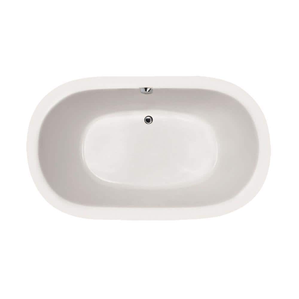 Hydro Systems Concord 74 in. Acrylic Oval Drop-in Air Bath Bathtub in White