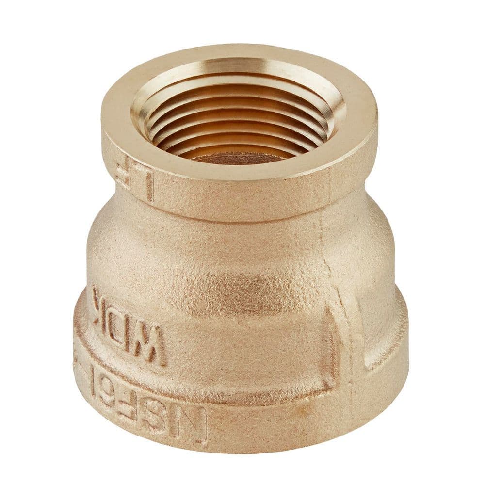 Everbilt 3/4 in. FIP Red Brass Reducing Coupling Fitting (4)