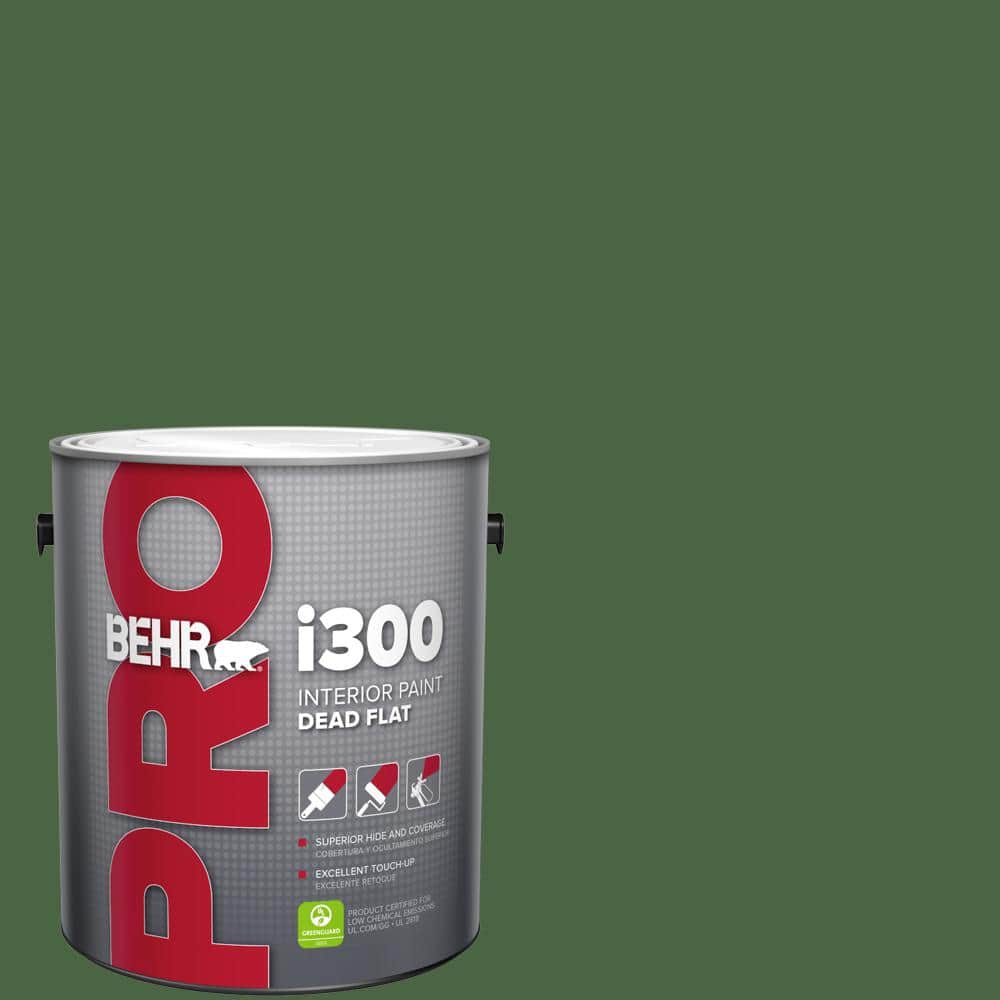 BEHR PRO 1 gal. #S400-7 Deep Viridian Dead Flat Interior Paint (1)