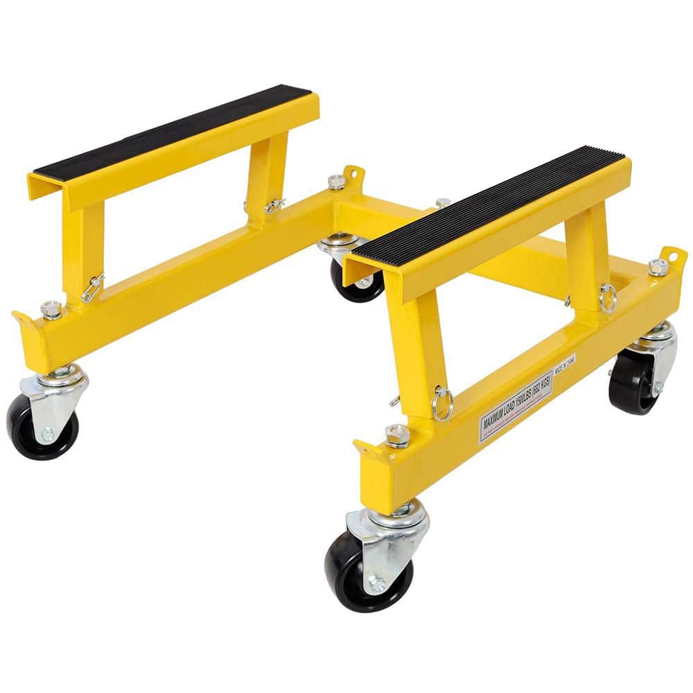 Unbranded Yellow 1500 lb. Motorcycle Engine Cradle Dolly (1)