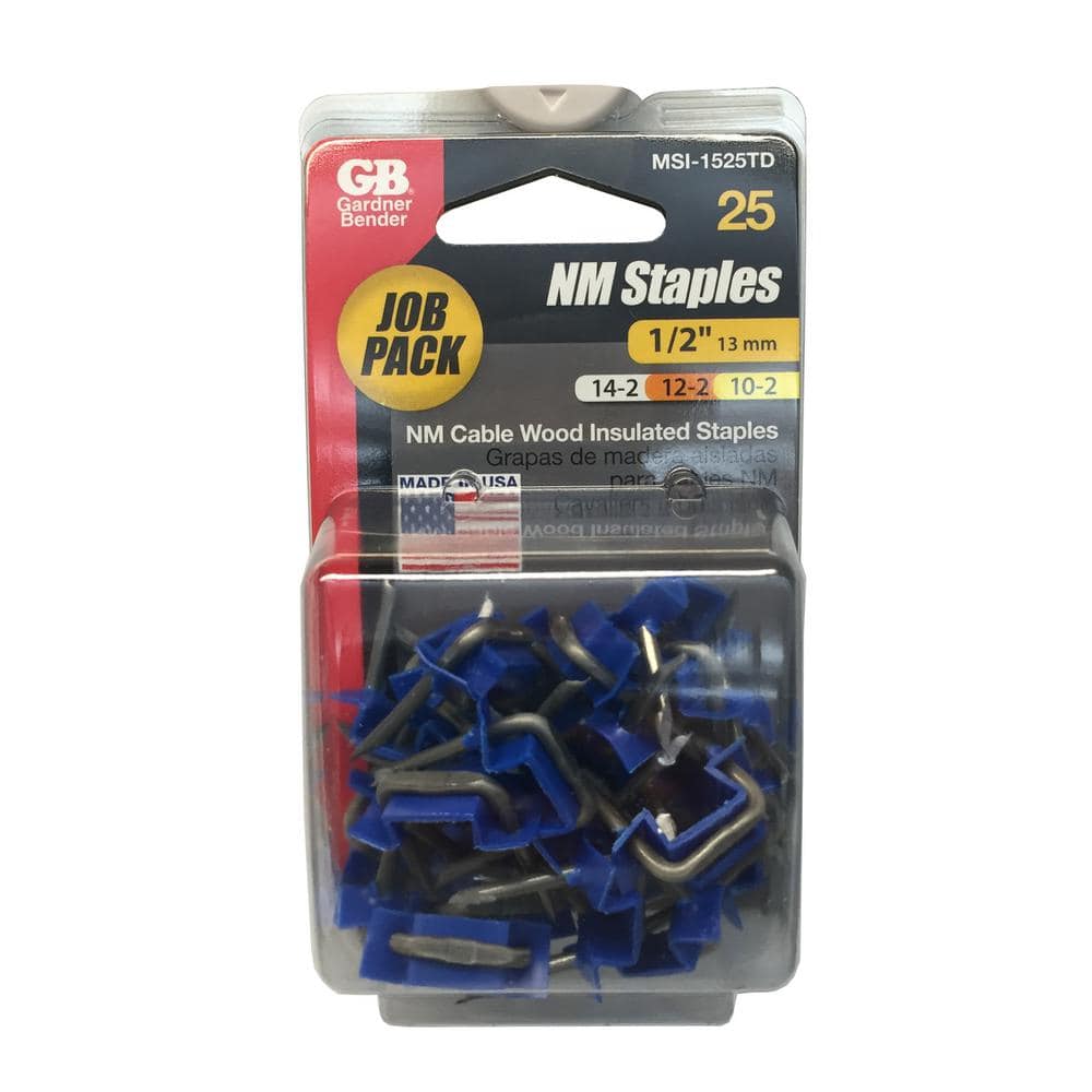 Gardner Bender 1/2 in. Insulated Metal Staple (25-Pack) (3)