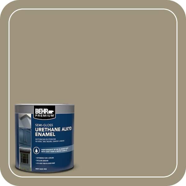 BEHR PREMIUM 1 qt. #760D-5 Shortgrass Prairie Semi-Gloss Enamel Urethane Alkyd Interior/Exterior Paint (2)