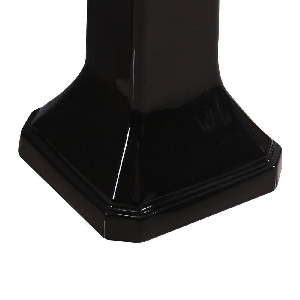 RENOVATORS SUPPLY MANUFACTURING Large Victorian Pedestal Sink Pedestal in Black (3)