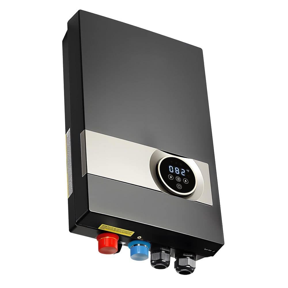 SKYSHALO Tankless Electric Water Heater, 27kW Instant Hot Water Heater Under Sink, On Demand for Bathroom, Kitchen, Office