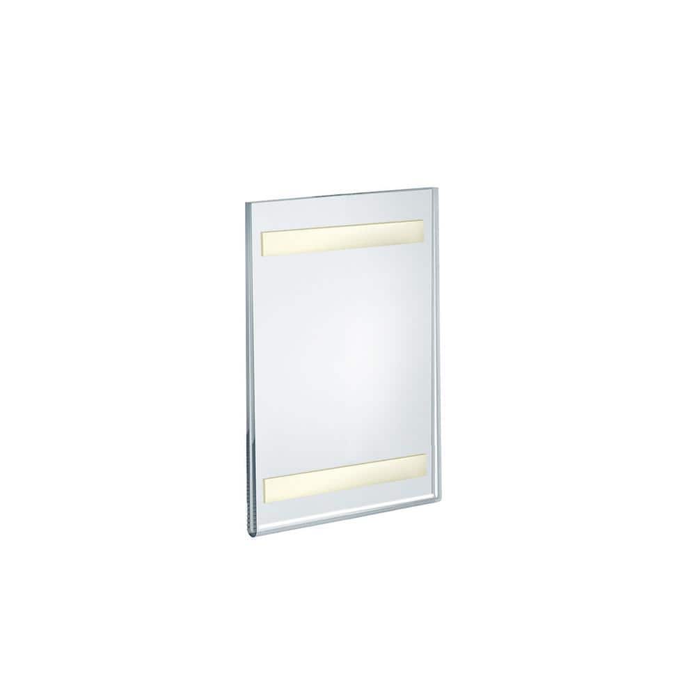 Azar Displays 5.5 in. x 8.5 in. Acrylic Clear Wall U Frame with Adhesive Tape (3)