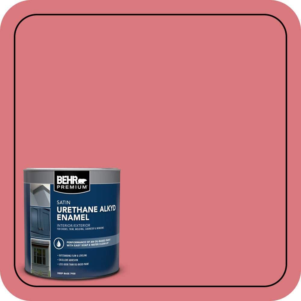BEHR PREMIUM 1 qt. #P160-4 Juicy Details Satin Enamel Urethane Alkyd Interior/Exterior Paint